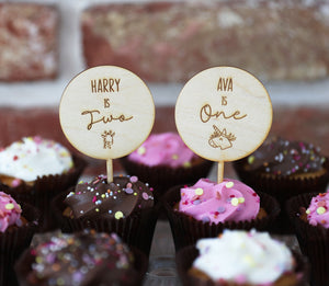 
                  
                    Children's Personalised Cupcake Topper
                  
                