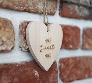 
                  
                    "Home Sweet Home" Hanging Heart - Wooden
                  
                