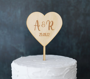 
                  
                    Heart Shaped Cake Topper
                  
                