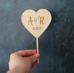 
                  
                    Heart Shaped Cake Topper
                  
                