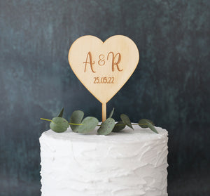 
                  
                    Heart Shaped Cake Topper
                  
                