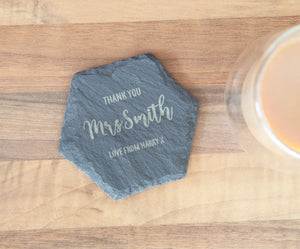 
                  
                    Personalised Teacher Coaster - Slate
                  
                