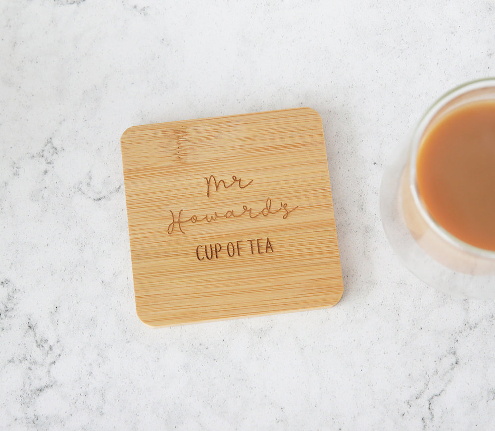 
                  
                    Personalised Bamboo Tea Coaster
                  
                