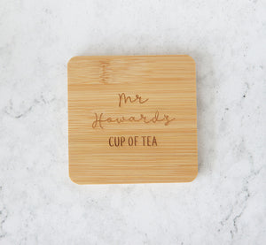 
                  
                    Personalised Bamboo Tea Coaster
                  
                