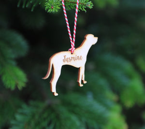 
                  
                    Personalised Pointer Dog Christmas Decoration - Wooden
                  
                