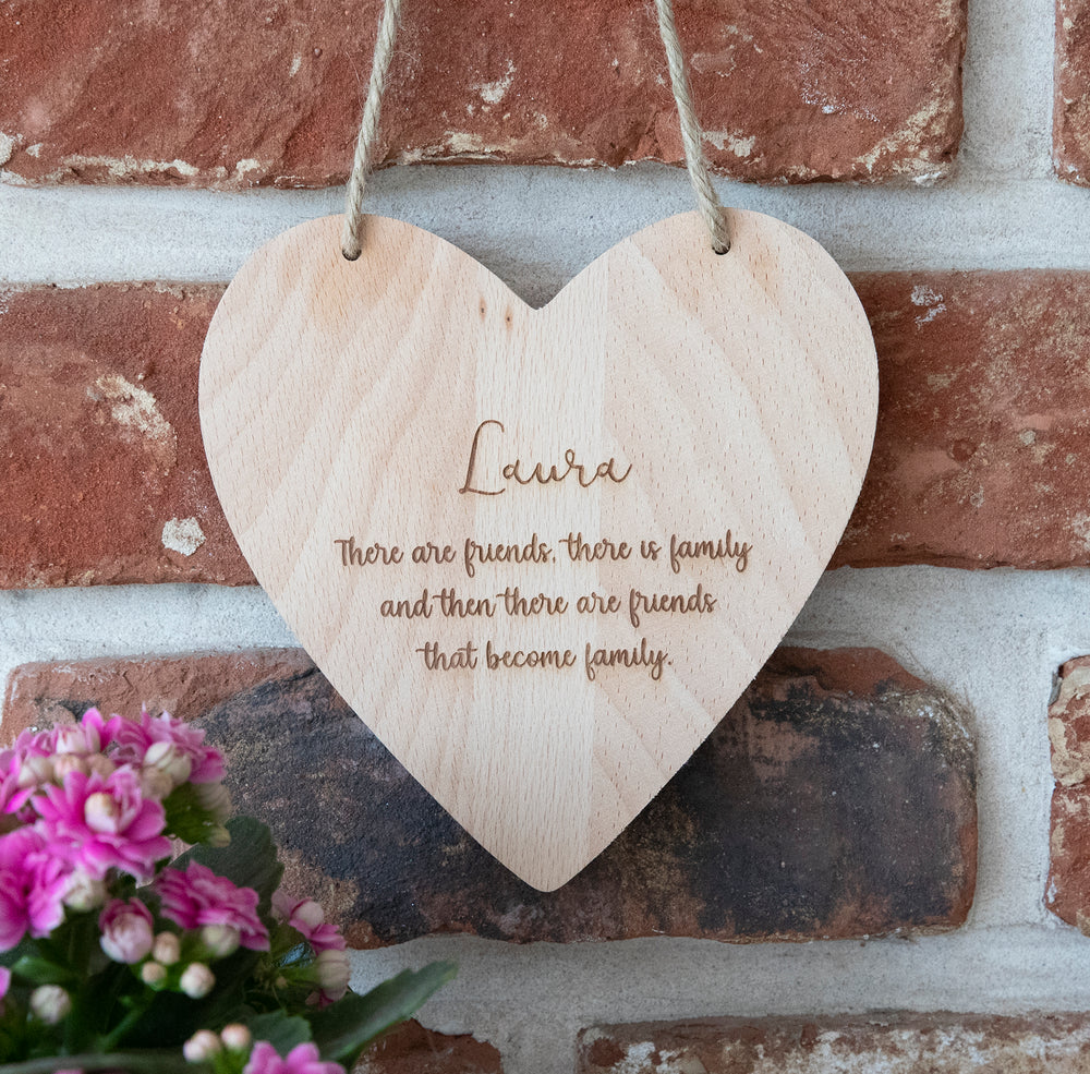 
                  
                    Personalised Wooden Heart Plaque
                  
                