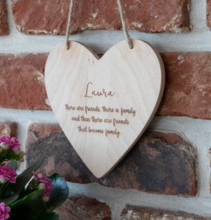 
                  
                    Personalised Wooden Heart Plaque
                  
                