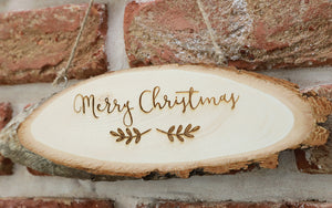 
                  
                    Merry Christmas Sign - Wooden Log Slice
                  
                