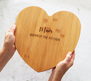 
                  
                    Mum Heart Shaped Chopping Board
                  
                