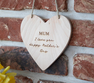 
                  
                    Hanging Wooden Mum Heart Plaque
                  
                