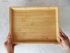 
                  
                    Personalised Tea & Biscuits Tray - Bamboo
                  
                