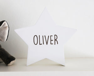 
                  
                    Personalised White Star Decoration - Wooden
                  
                