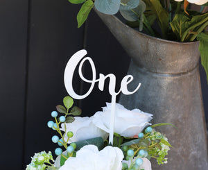 
                  
                    Wedding Table Numbers - White Acrylic
                  
                