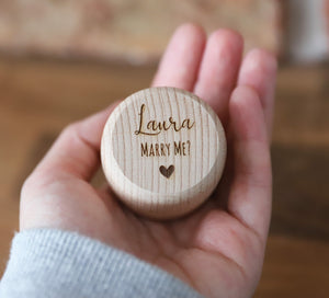 
                  
                    Personalised Proposal Ring Box
                  
                