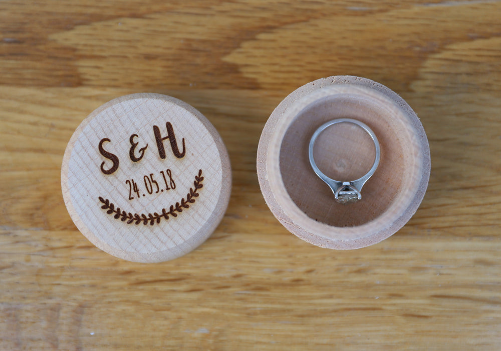 
                  
                    Personalised Wedding Day Ring Box
                  
                