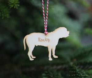 
                  
                    Personalised Bullmastif Dog Christmas Decoration - Wooden
                  
                