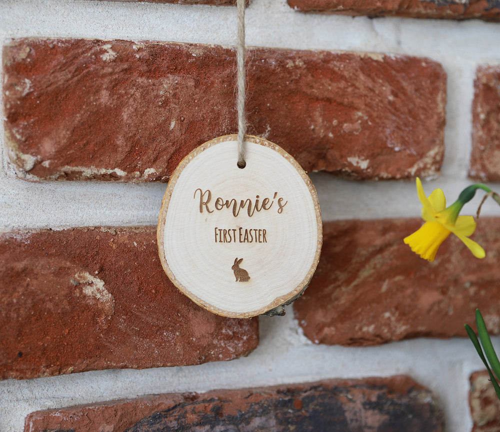 
                  
                    Personalised "First Easter" - Wooden Log Slice
                  
                