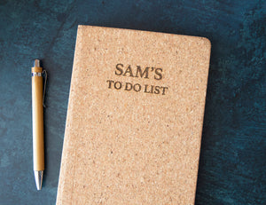 
                  
                    Personalised Cork Notebook
                  
                