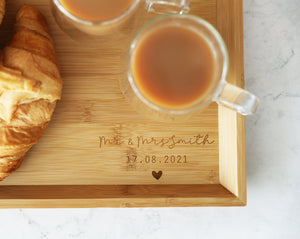 
                  
                    Personalised Mr & Mrs Tray - Bamboo
                  
                