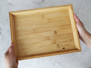 
                  
                    Personalised Mr & Mrs Tray - Bamboo
                  
                