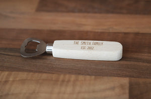 
                  
                    Personalised Family Bottle Opener - Wooden
                  
                