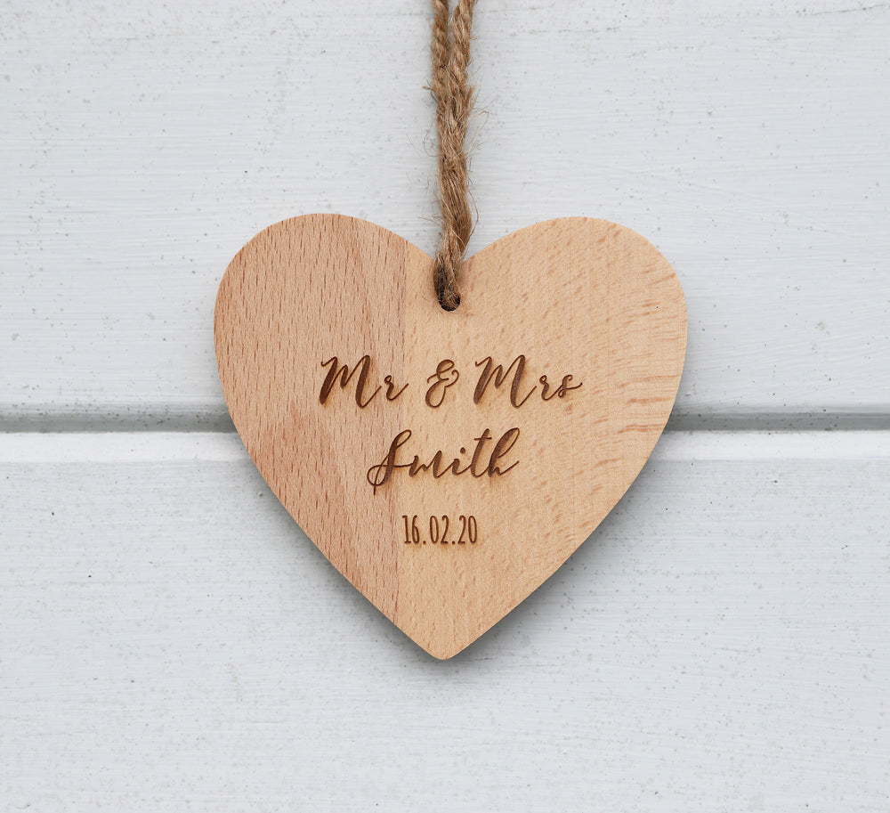 
                  
                    Personalised Mr and Mrs Hanging Heart
                  
                