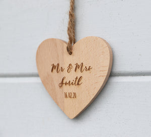 
                  
                    Personalised Mr and Mrs Hanging Heart
                  
                