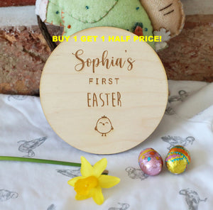 
                  
                    Personalised First Easter Wooden Disc
                  
                