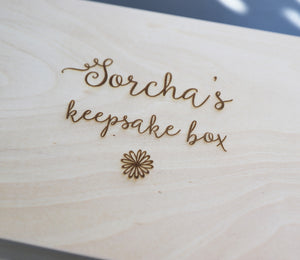 
                  
                    Personalised Flower Keepsake Box
                  
                