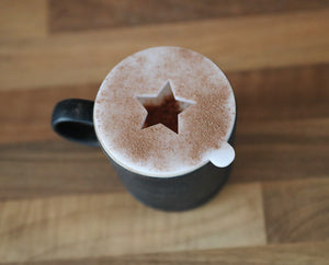 
                  
                    Star Coffee Stencil  - White Acrylic
                  
                