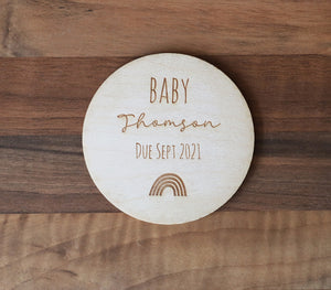 
                  
                    Personalised Rainbow Pregnancy Announcement
                  
                