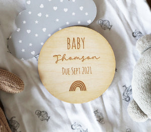 
                  
                    Personalised Rainbow Pregnancy Announcement
                  
                