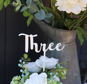 
                  
                    Wedding Table Numbers - White Acrylic
                  
                