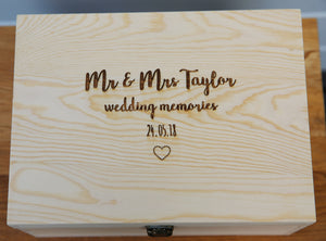 
                  
                    Personalised Wedding Keepsake Box
                  
                