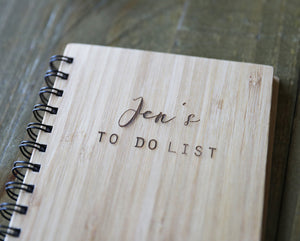 
                  
                    Personalised To-Do List Notebook - Wooden
                  
                