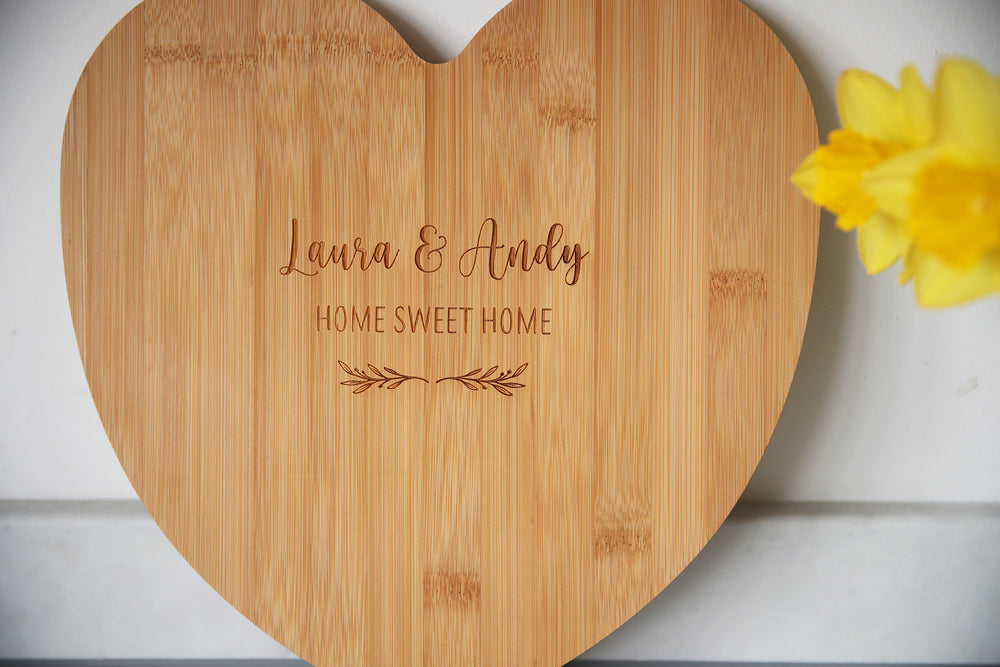 
                  
                    Couples Heart Shaped Chopping Board
                  
                