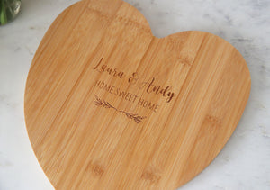 
                  
                    Couples Heart Shaped Chopping Board
                  
                