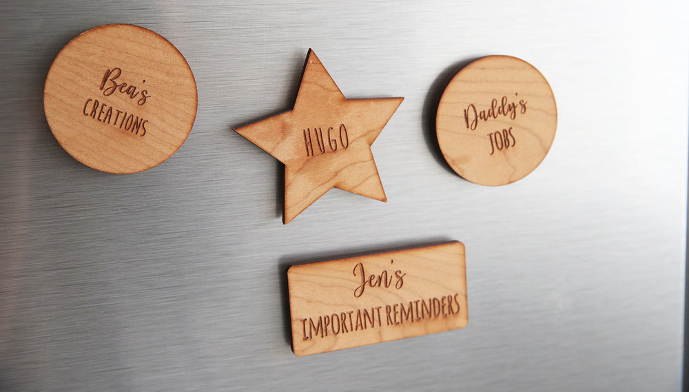 
                  
                    Personalised Wooden Magnets
                  
                