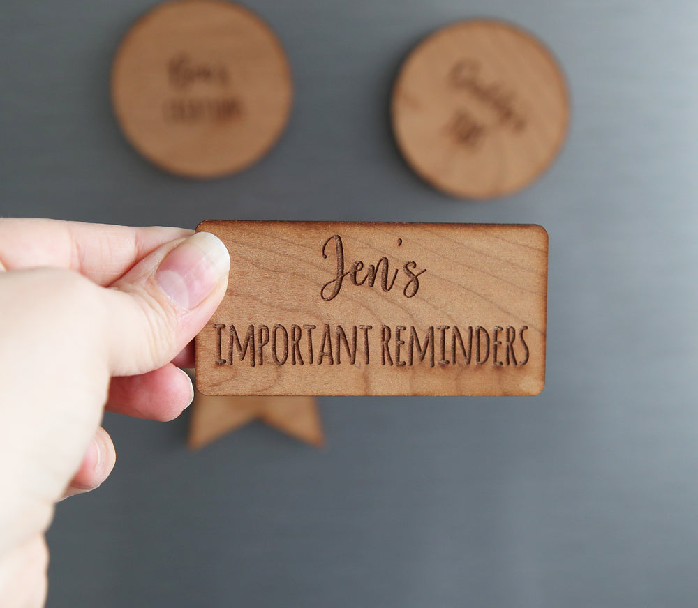 
                  
                    Personalised Wooden Magnets
                  
                