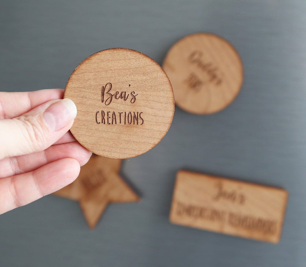 
                  
                    Personalised Wooden Magnets
                  
                