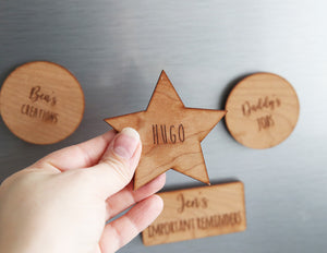 
                  
                    Personalised Wooden Magnets
                  
                