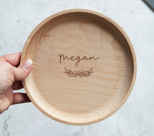 
                  
                    Personalised Wooden Trinket Tray
                  
                