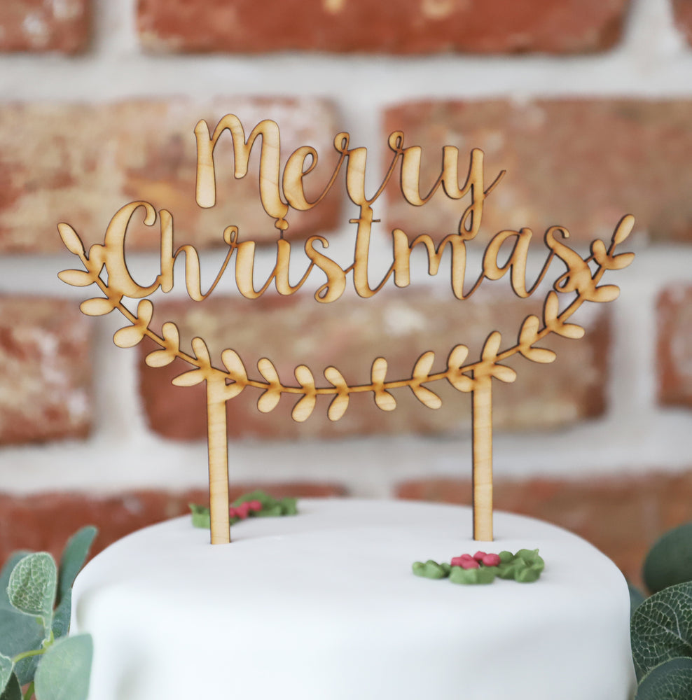 
                  
                    Merry Christmas Cake Topper - Wooden
                  
                