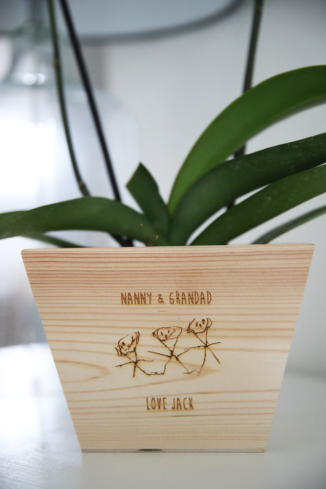 
                  
                    Wooden Plant Pot Hand Drawn Picture
                  
                