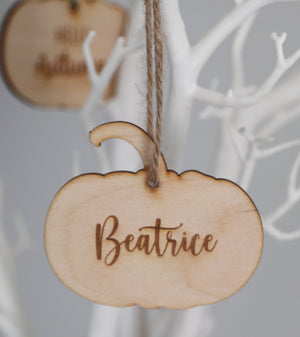 
                  
                    Personalised Wooden Hanging Pumpkin
                  
                