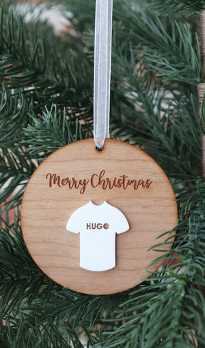 
                  
                    Personalised Football Christmas Decoration
                  
                