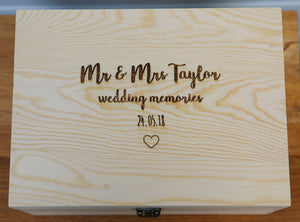 
                  
                    Personalised Wedding Keepsake Box
                  
                