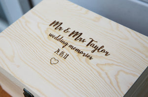 
                  
                    Personalised Wedding Keepsake Box
                  
                